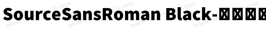 SourceSansRoman Black字体转换